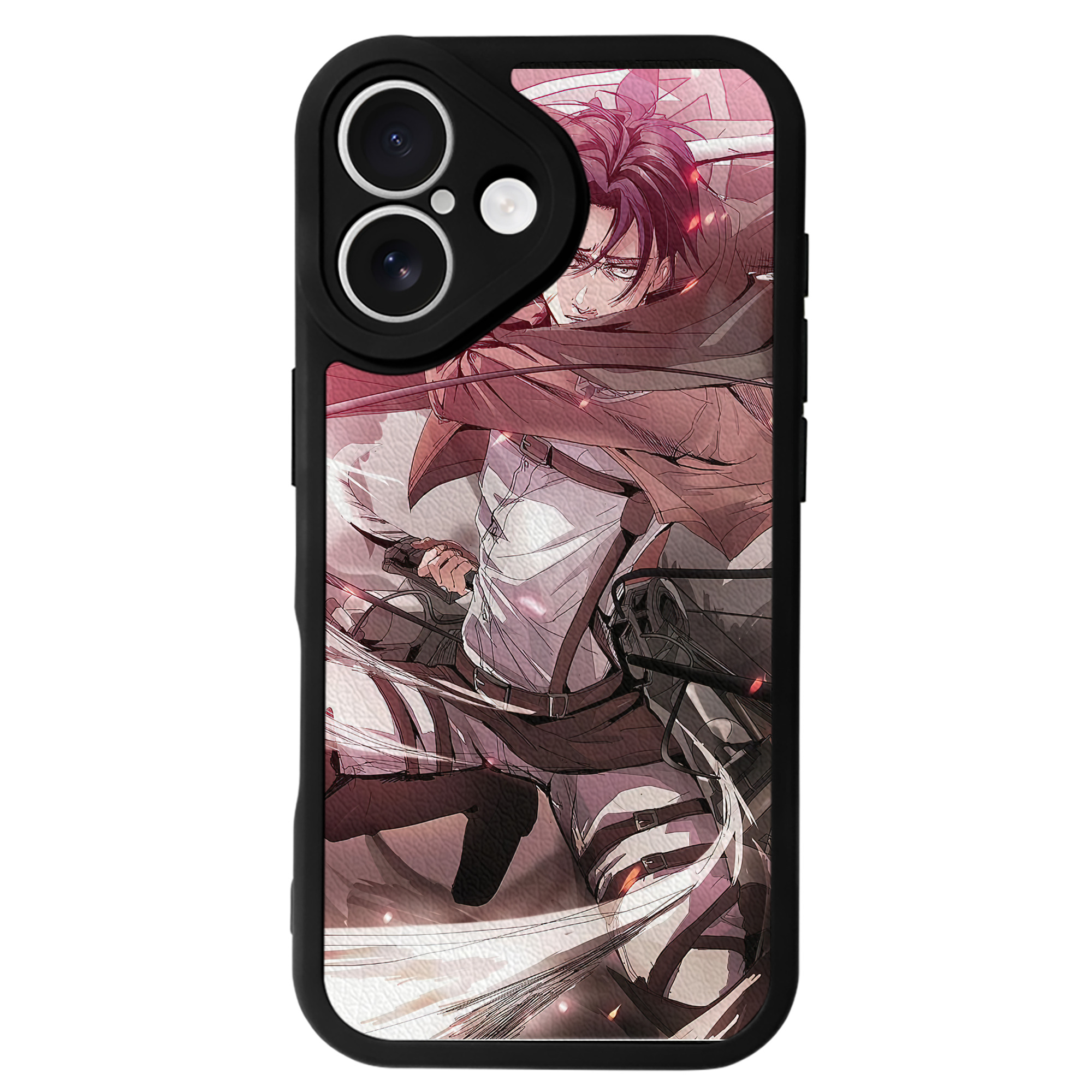 （画像用） 進撃の巨人 Attack on Titan 【iPhone 16シリーズ対応】シリコンスマホケース（レザー調） 材質：シリコン